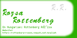 rozsa rottenberg business card